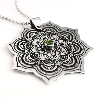 Sterling Silver Mandala Necklace - Mountain Metalcraft
