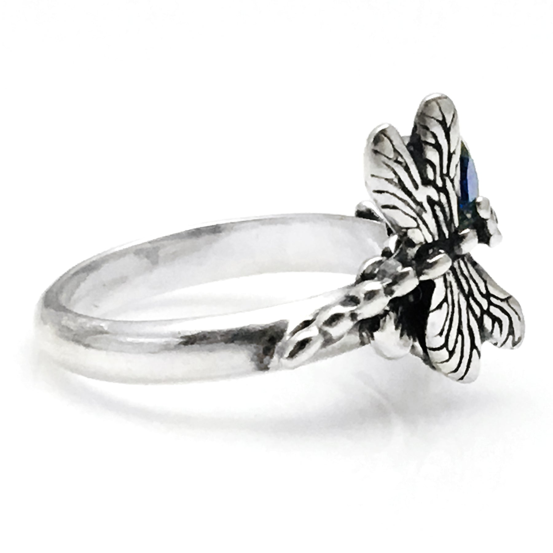 Dragonfly Baroque Ring in 18K Yellow Gold & Sterling Silver - Richard  Cannon Jewelry